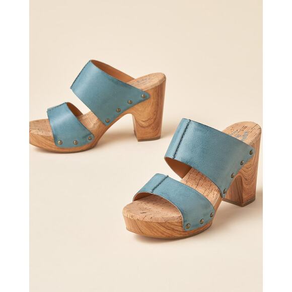 Kork-Ease Shoes - Kork-Ease Darra Leather Platform Clog Heeled Sandals Size 11
